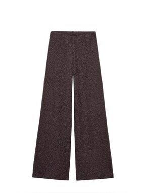 Zara SOFT WIDE LEG PANTS
S| BROWN MARL